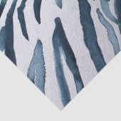Zwart Wit Zebra Print Waterverf Tissuepapier (Detail)