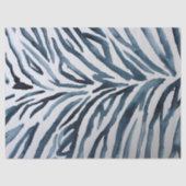 Zwart Wit Zebra Print Waterverf Tissuepapier (Voorkant)
