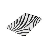 Zwart-wit Zebra Safari Badmat (Gekanteld)