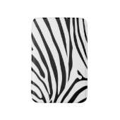 Zwart-wit Zebra Safari Badmat (Voorkant Verticaal)