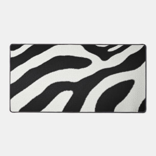 Zwart-wit zebra strepen dier vacht patroon bureaumat