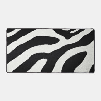 Zwart-wit zebra strepen dier vacht patroon bureaumat