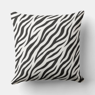 zwart-wit zebra strepen kussen
