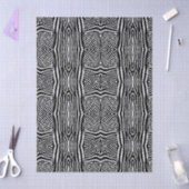 Zwart-wit zebra strepen tissuepapier (Craft)