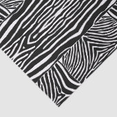 Zwart-wit zebra strepen tissuepapier (Detail)