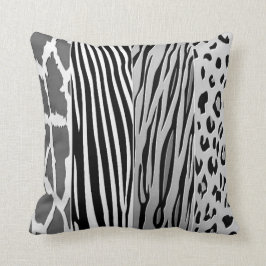 Zwart-wit Zebra Stripe Pillow, gedrukt Kussen