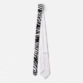 Zwart-wit Zebra Stropdas (Achterkant)