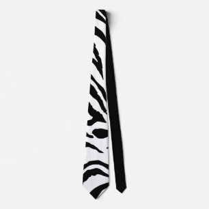 Zwart-wit Zebra Stropdas