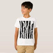 Zwart-wit Zebra T-shirt (Voorkant volledig)