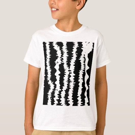 Zwart-wit Zebra T-shirt (Voorkant)