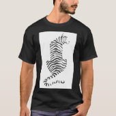 Zwart-wit Zebra T-shirt (Voorkant)
