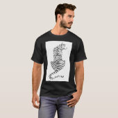 Zwart-wit Zebra T-shirt (Voorkant volledig)