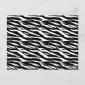 Zwart Wit Zebra Tafelnummer Deel van Set van 12 (Achterkant)