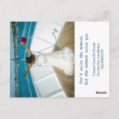 Zwart wit zebra, uw foto Wedding Planner Briefkaart (Achterkant)