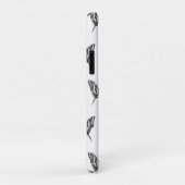 Zwart & Wit Zebra Vlinderinkt Tekenpatroon Case-Mate iPhone Case (Achterkant/rechts)