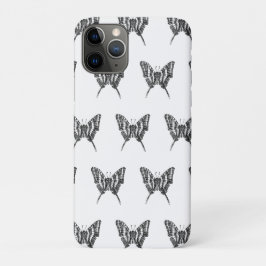 Zwart & Wit Zebra Vlinderinkt Tekenpatroon Case-Mate iPhone Case