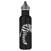 Zwart-wit Zebra Waterfles (Links)