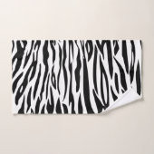 Zwart-wit zebrapatroon badhanddoek bad handdoek (Handdoek)