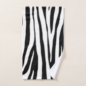 Zwart-wit zebrapatroon, modern design bad handdoek (Handdoek)
