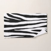Zwart-wit zebrapatroon, modern design bad handdoek (Handdoek)