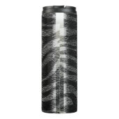 Zwart-wit zebraprint glamorously chic thermosbeker (Achterkant)