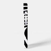 Zwart, wit zebraprint, madeliefje Case-Mate iPhone case (Achterkant / Links)