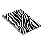 Zwart-wit zebraprint notitieboek (Rechterzijde)