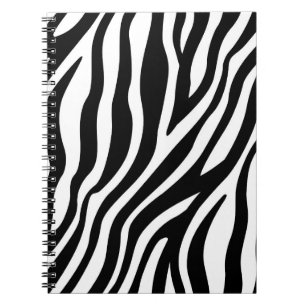 Zwart-wit zebraprint notitieboek