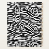 Zwart-wit zebraprint planner (Achterkant)