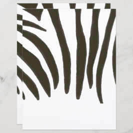 Zwart-wit zebraprint scrapbookpapier