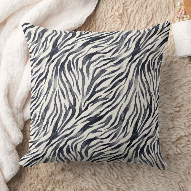 Zwart-wit zebraprintpatroon kussen (Deken)