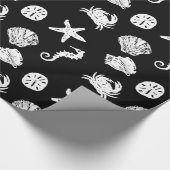 Zwart-wit Zee creaties Cadeaupapier (Hoek)