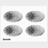 zwart-wit zee kaart stickers DIY & craft (Vel)