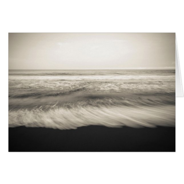Zwart-wit zeegezicht, Hawaii (Voorkant Horizontaal)