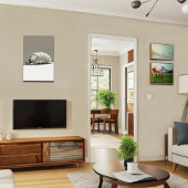 Zwart-wit zeeschelpen canvas