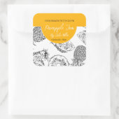 Zwart-wit Zelfgemaakt Ananas Jam Label (Tas)