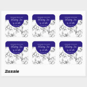 Zwart-wit Zelfgemaakt Blueberry Jam Label (Vel)