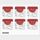 Zwart-wit Zelfgemaakt Cherry Jam Label (Vel)