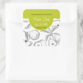 Zwart-wit Zelfgemaakt Pear Jam Label (Tas)