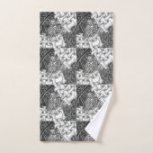 Zwart-wit Zen handdoekset Bad Handdoek (Handdoek)