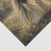 Zwart-wit zigeunernaam paard tissuepapier (Detail)