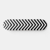 Zwart-wit ZigZag 1 Skateboard (Horizontaal)