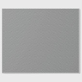 Zwart-wit ZigZag Chevron Gift Cadeaupapier (Vlak)