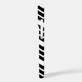 Zwart-wit zigzag chevron ontwerp Case-Mate iPhone case (Achterkant / Links)