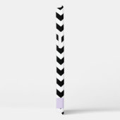 Zwart-wit Zigzag, Chevron Pattern, Jouw naam Case-Mate iPhone Case (Achterkant / Rechts)
