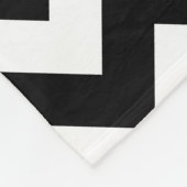 Zwart-wit Zigzag, Chevron, Roze, Jouw naam Fleece Deken (Hoek)