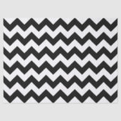 Zwart-wit Zigzag-papier Tissuepapier (Voorkant)