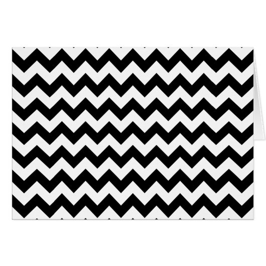 Zwart-wit zigzag patroon, Chevron Pattern (Voorkant Horizontaal)