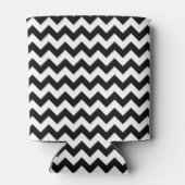 Zwart-wit zigzag patroon, Chevron Pattern Blikjeskoeler (Achterkant)