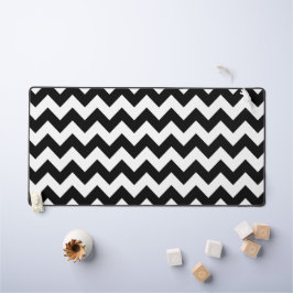 Zwart-wit zigzag patroon, Chevron Pattern Bureaumat